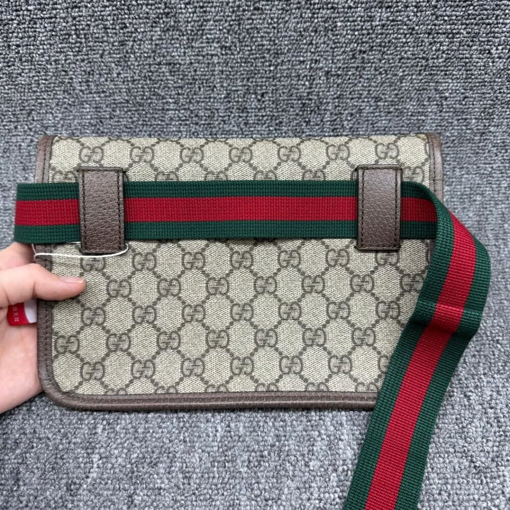GUCCI Neo Vintage Brown Canvas Belt Bag 599-030825 - Picture 3 of 16